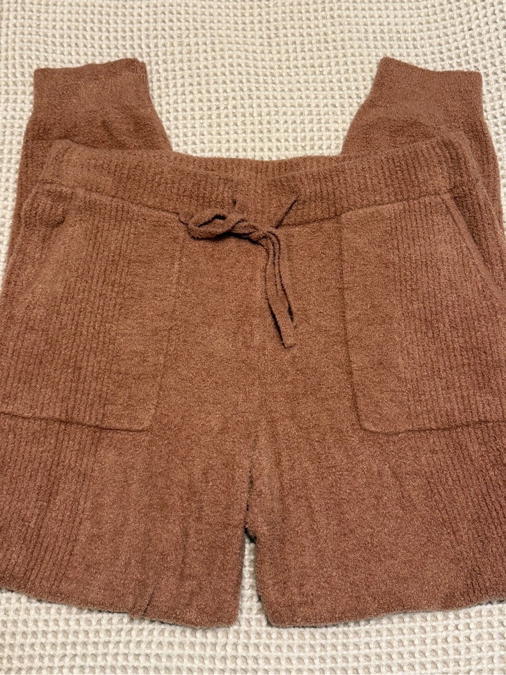 Barefoot Dreams CozyChic Lite Rib Blocked Pants 🤎 | Medium | Tierra | EUC - Picture 9 of 14
